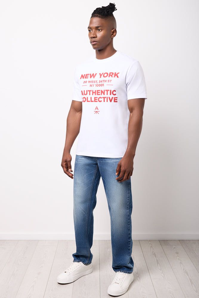 Straight Leg Indigo Denim Pants