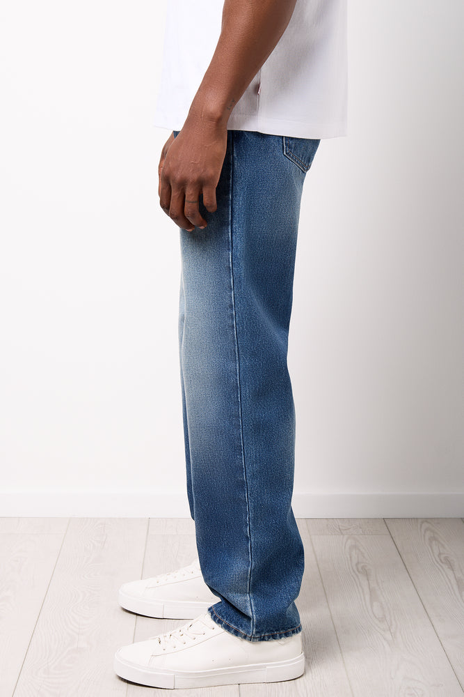 Straight Leg Indigo Denim Pants (1)