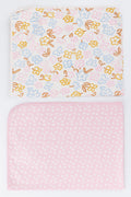 Pink 2 Pack Floral Spotted Baby Receivers