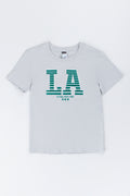 Grey LA Print T-Shirt