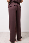 Chocolate Pointelle Knit Lounge Set (6)