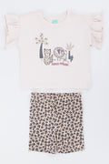 Safari Friends Print Short Set
