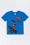 Blue Spider-Man Graphic T-Shirt