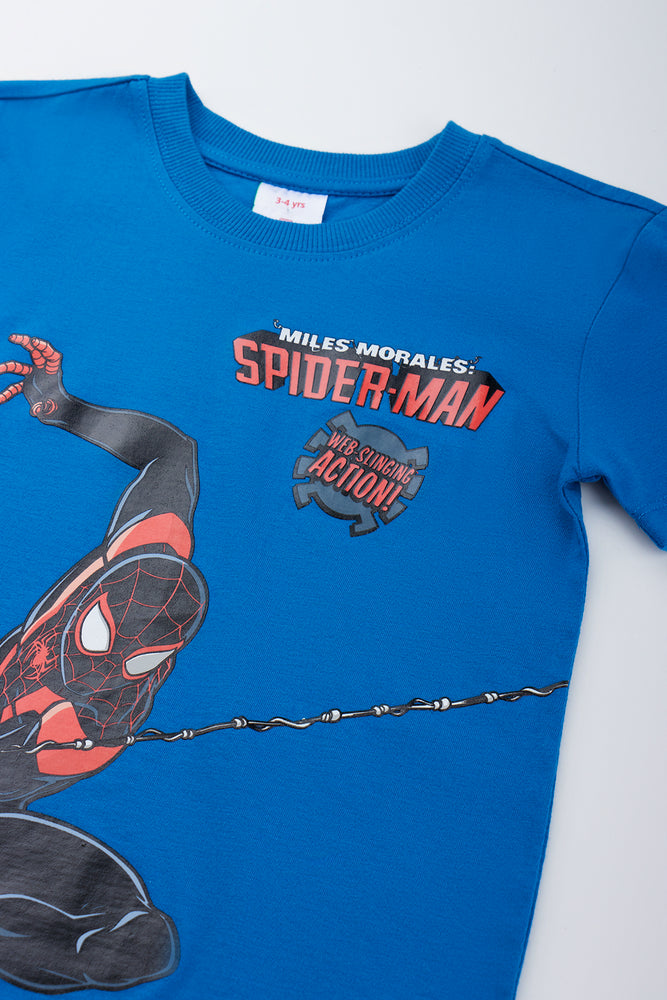 Blue Spider-Man Graphic T-Shirt (1)