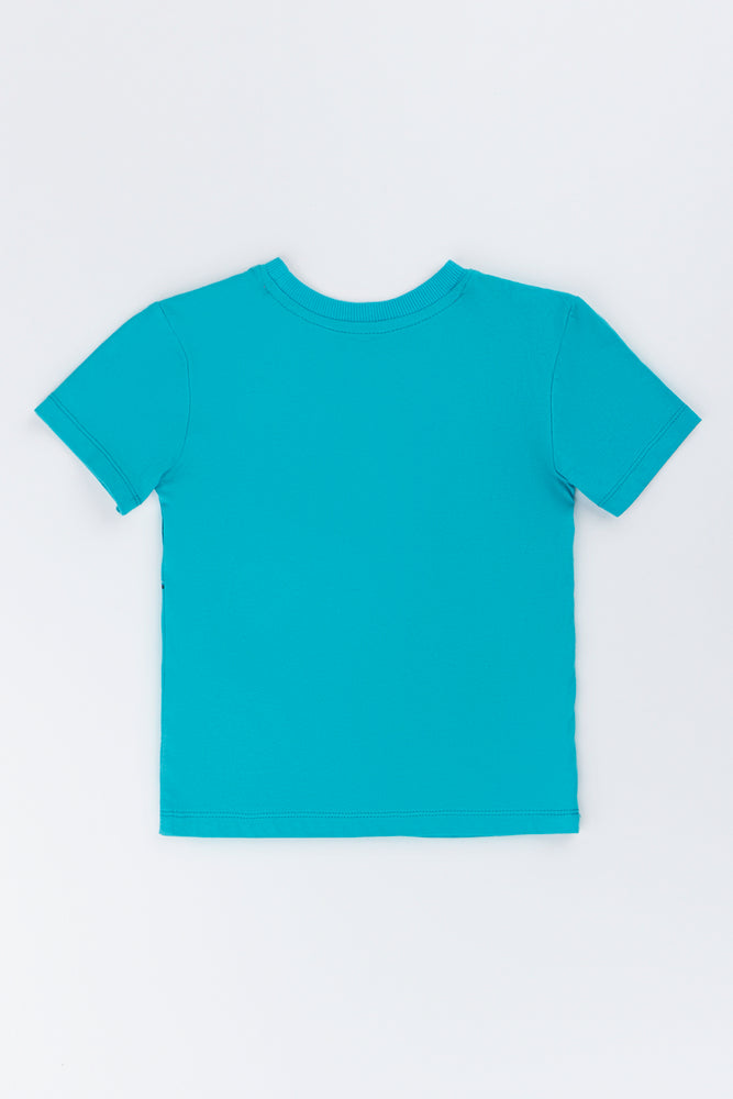 Spider-Man Teal Graphic T-Shirt (2)