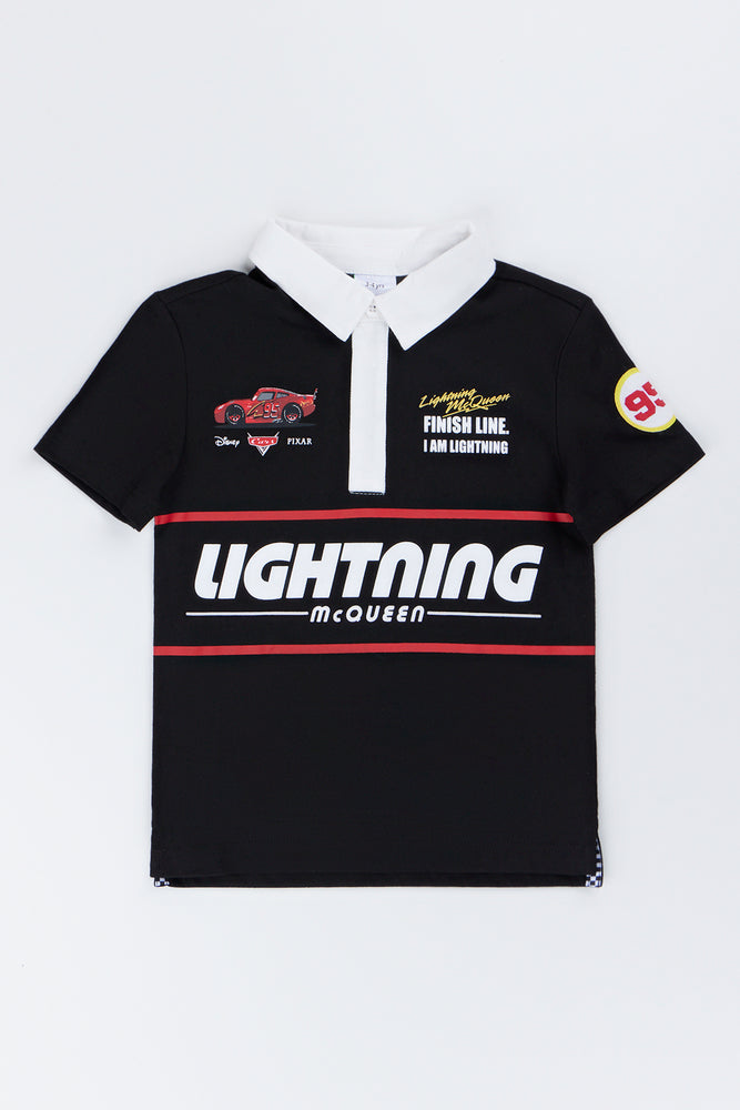Lightning McQueen Black Polo Shirt