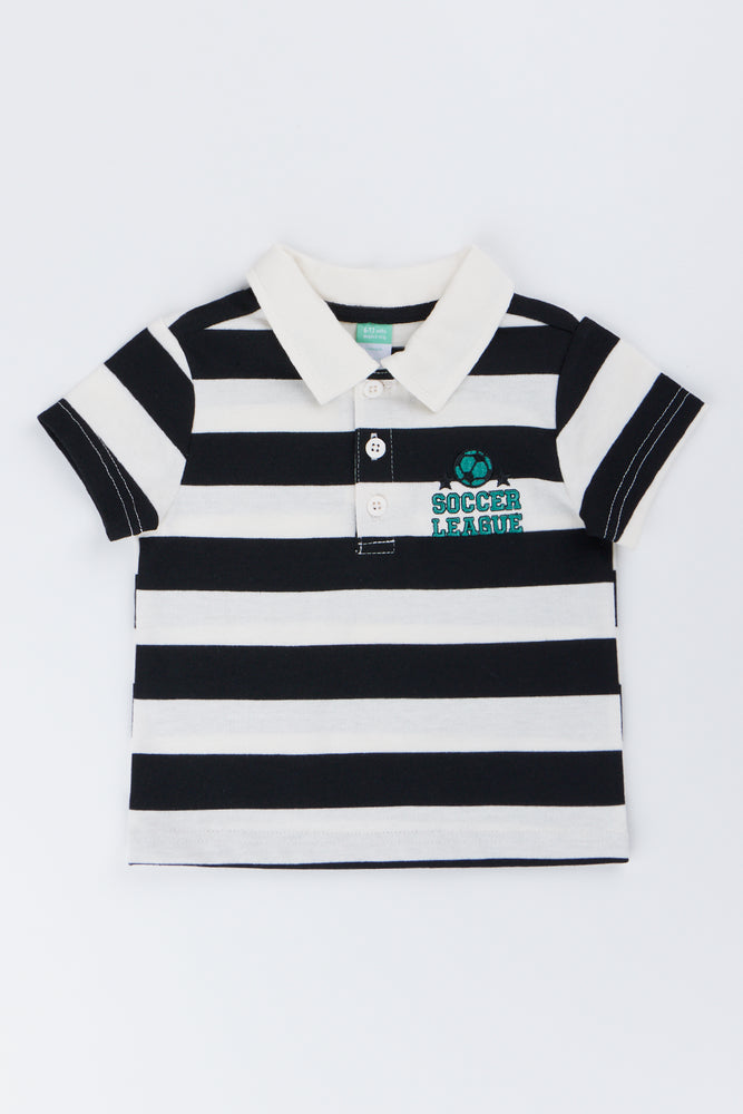 Short Sleeve Striped Soccer Golfer
