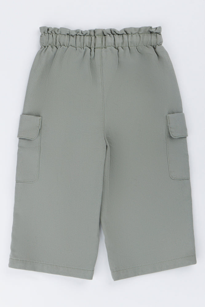Wide Leg Cargo Pants Grey (2)