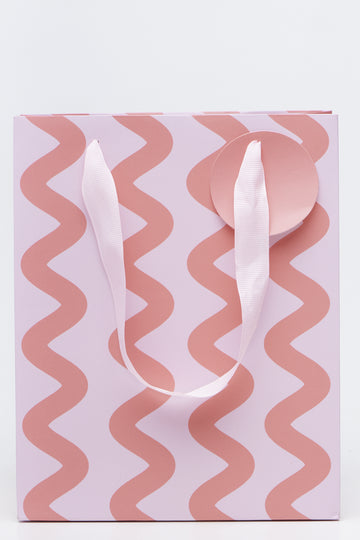 Medium Squiggle Pattern Gift Bag