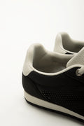 Black Mesh Flat Casual Sneakers (3)