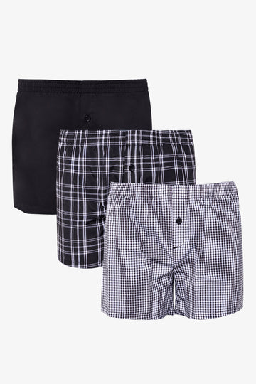 3 Pack Woven Boxer Set