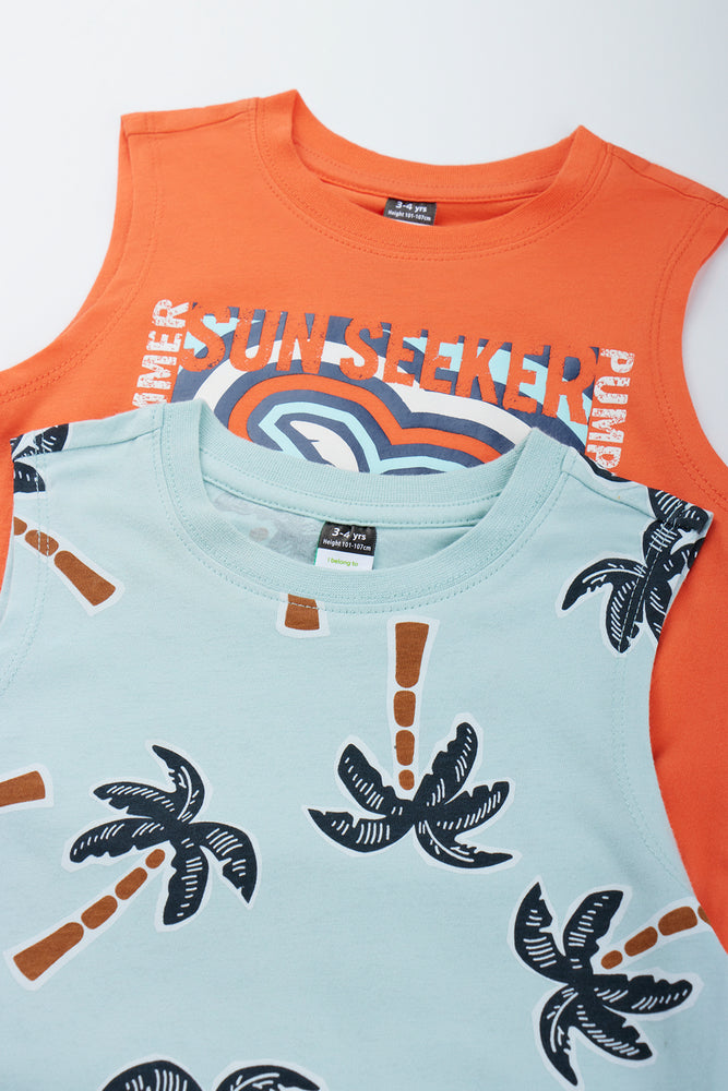 2 Pack Palm Print Vest (1)