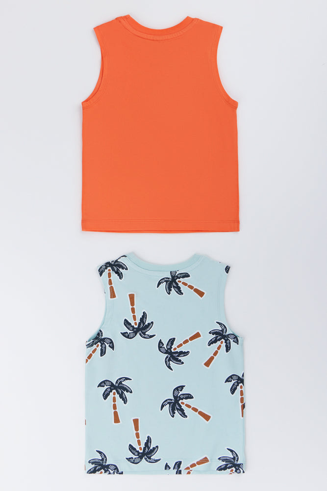 2 Pack Palm Print Vest (2)