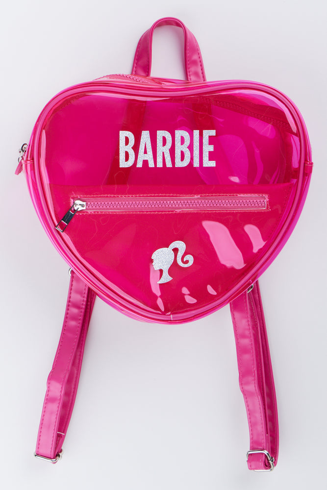 Pink Heart Shaped Barbie Backpack
