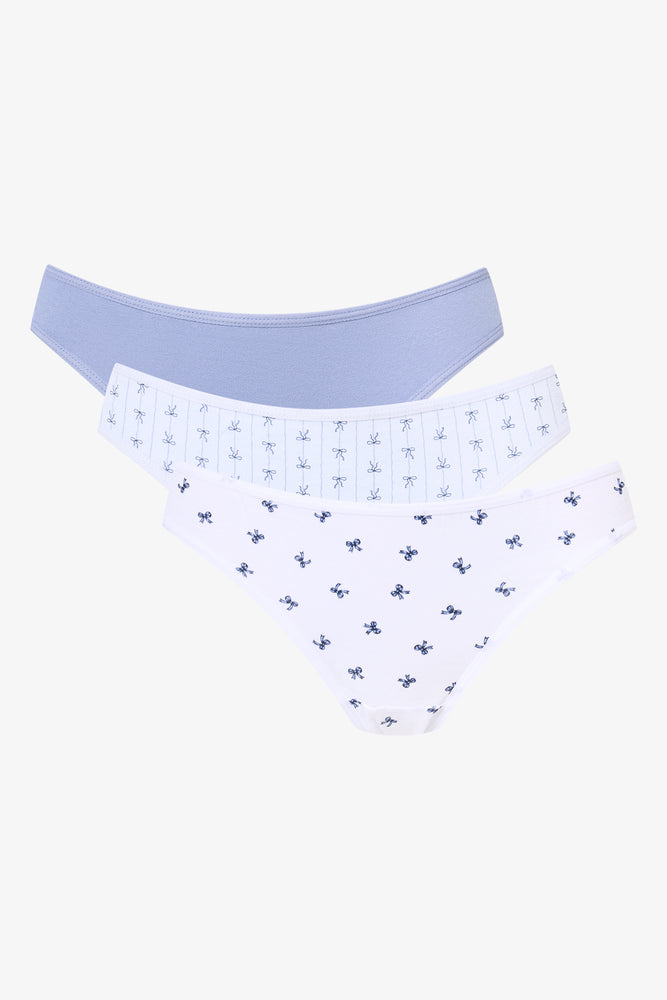 3 Pack Bow Print Bikini (1)