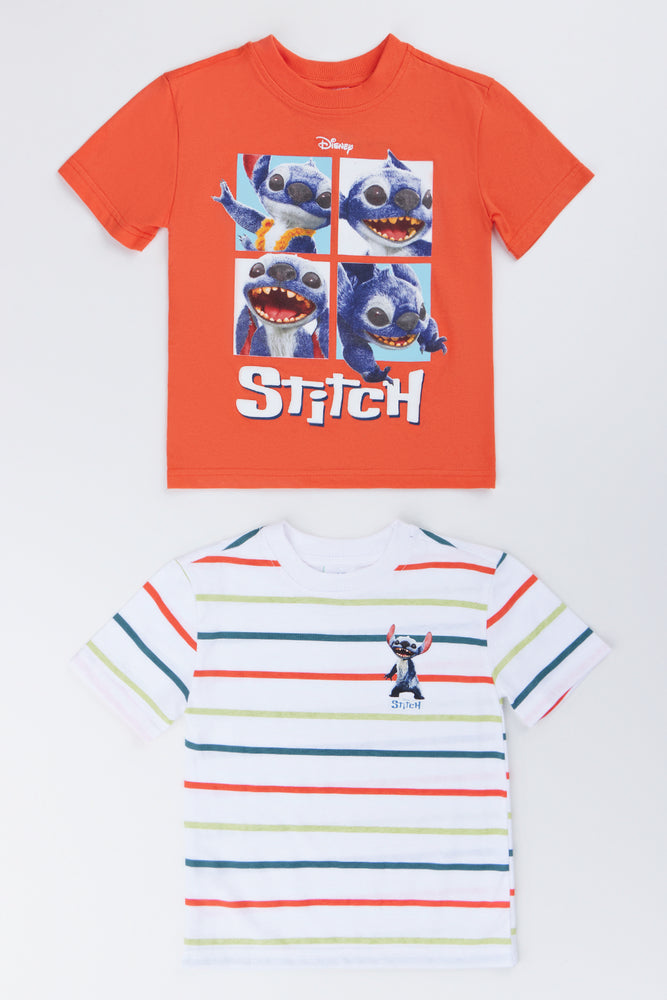 2 Pack Stitch Printed T-Shirts