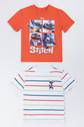 2 Pack Stitch Printed T-Shirts