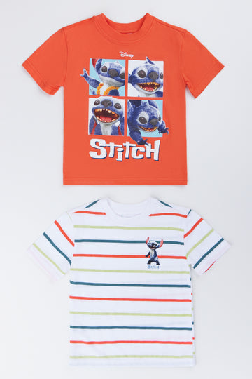 2 Pack Stitch Printed T-Shirts