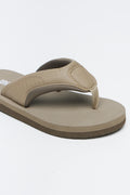Chocolate Brown Double Band Sandals (2)