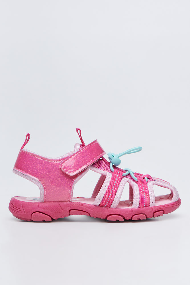 Cerise Toggle Adventure Sandals (1)