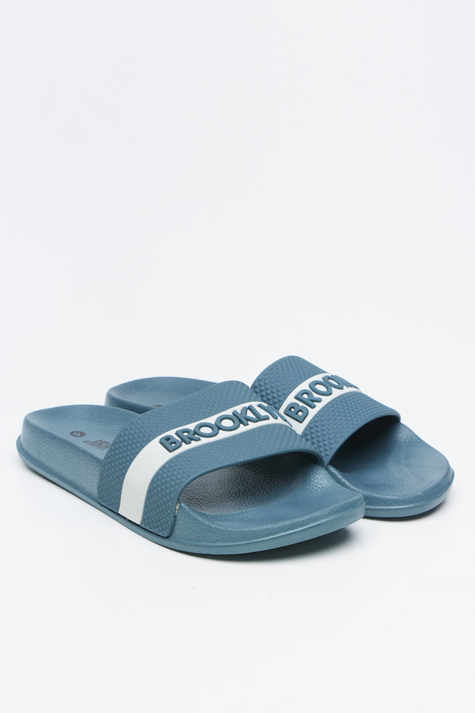 Teal Brooklyn Lettering Slides