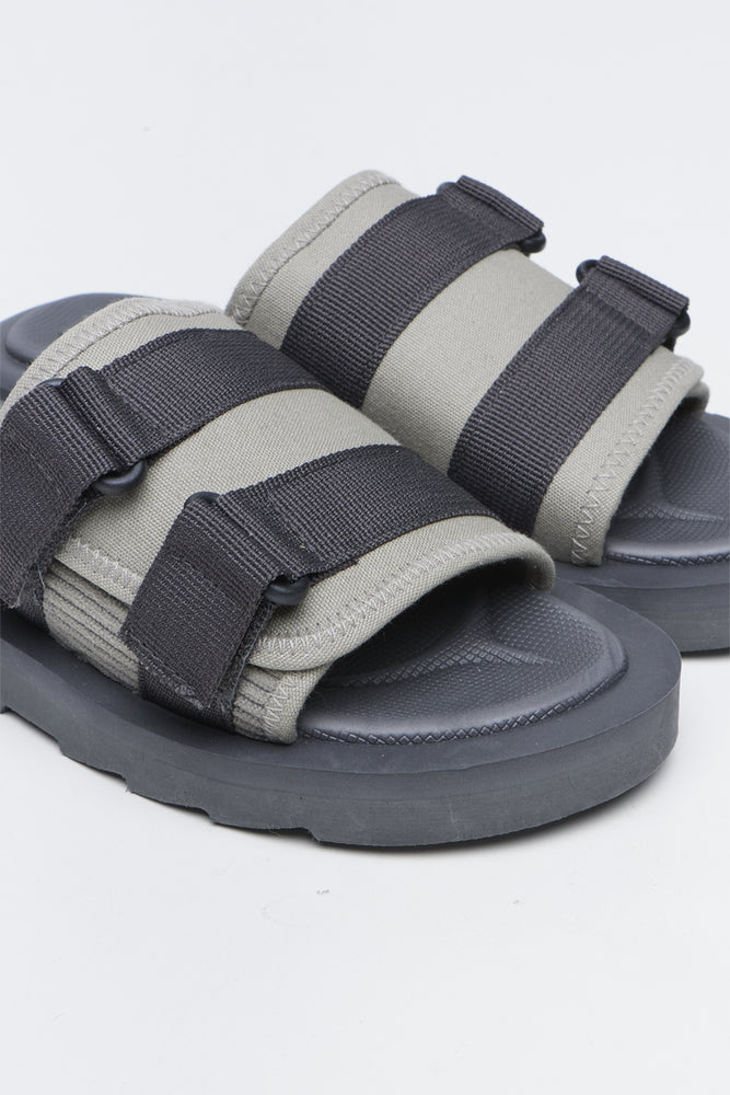 Grey Utility Double Strap Slides (2)