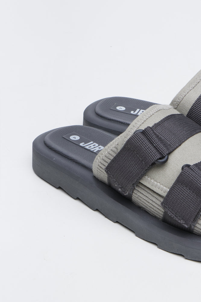 Grey Utility Double Strap Slides (3)