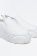 White Platform Slip On Sneakers (2)