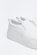 White Platform Slip On Sneakers (3)