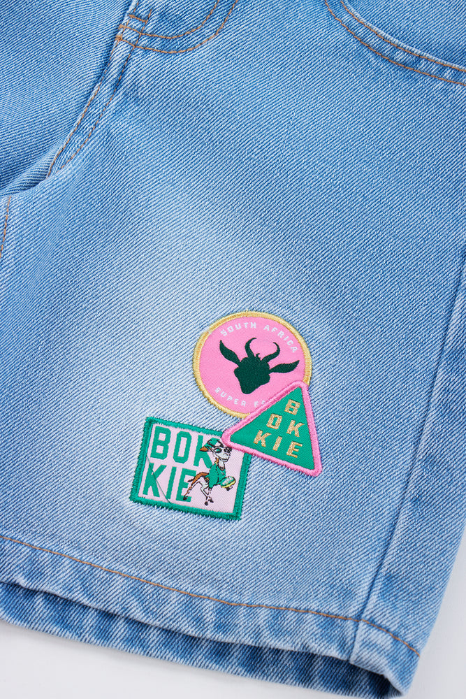Rugby Mascot Denim Shorts (1)