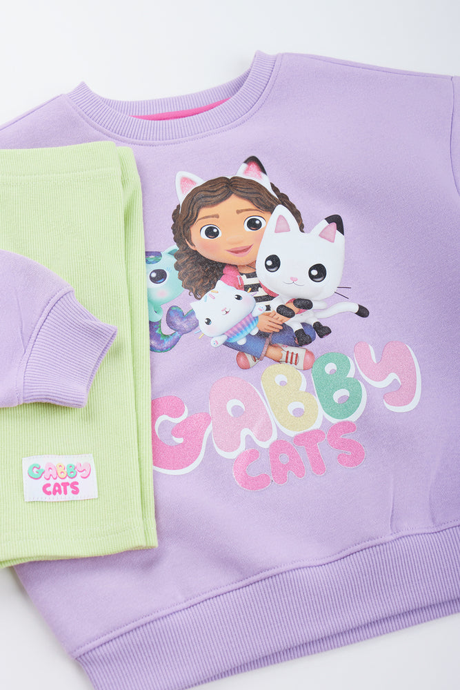 Gabby Cats Print Outfit Set (1)