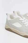 Cream Perforated Skate Sneakers (3)
