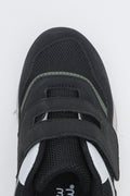 Black Velco Mesh Retro Trainers (4)