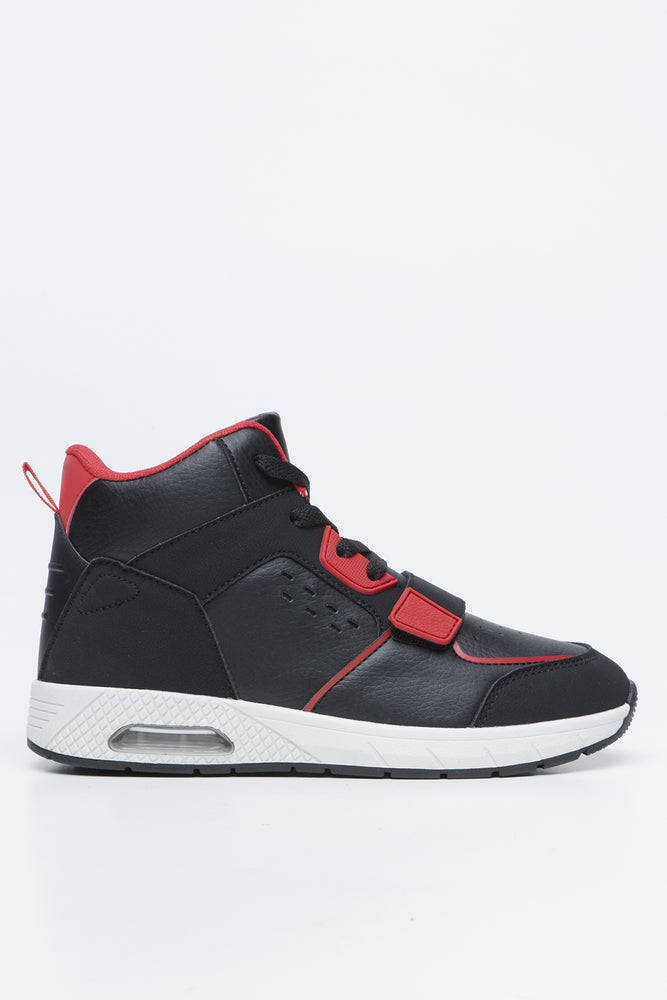 Black Velcro High Top Sneakers (1)