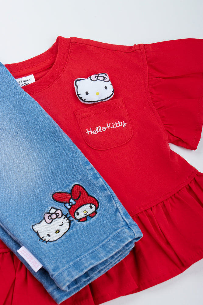 Red Hello Kitty Ruffle Outfit (1)