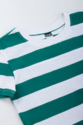 Green White Stripe T-Shirt (1)