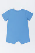 Blue Dog Print Baby Romper (2)