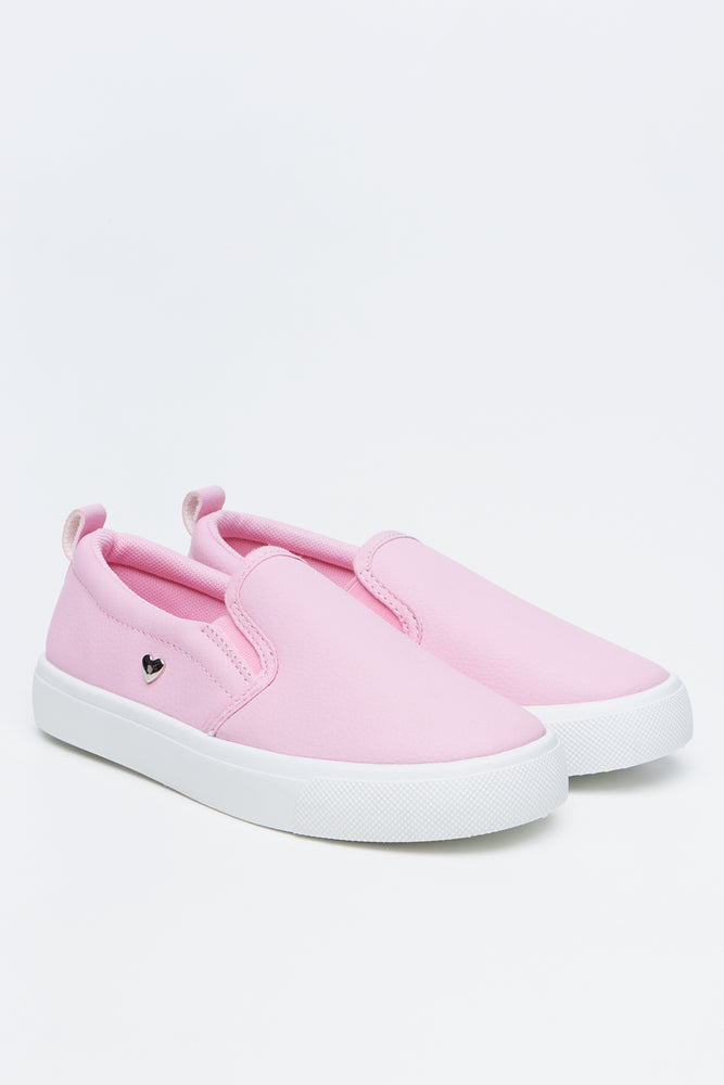 Pink Slip On Sneakers