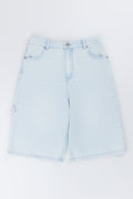 Light Blue Denim Bermuda Shorts