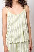 Green Striped Cami Lounge Set (3)