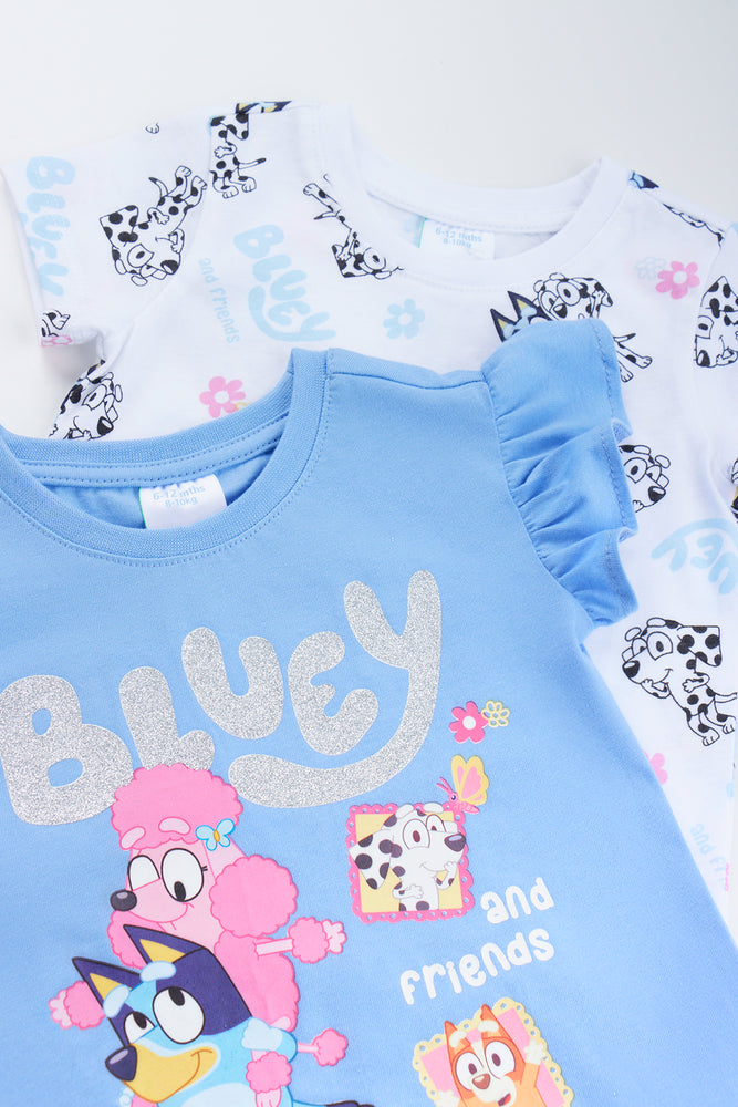 2 Pack Bluey Print T-Shirt (1)