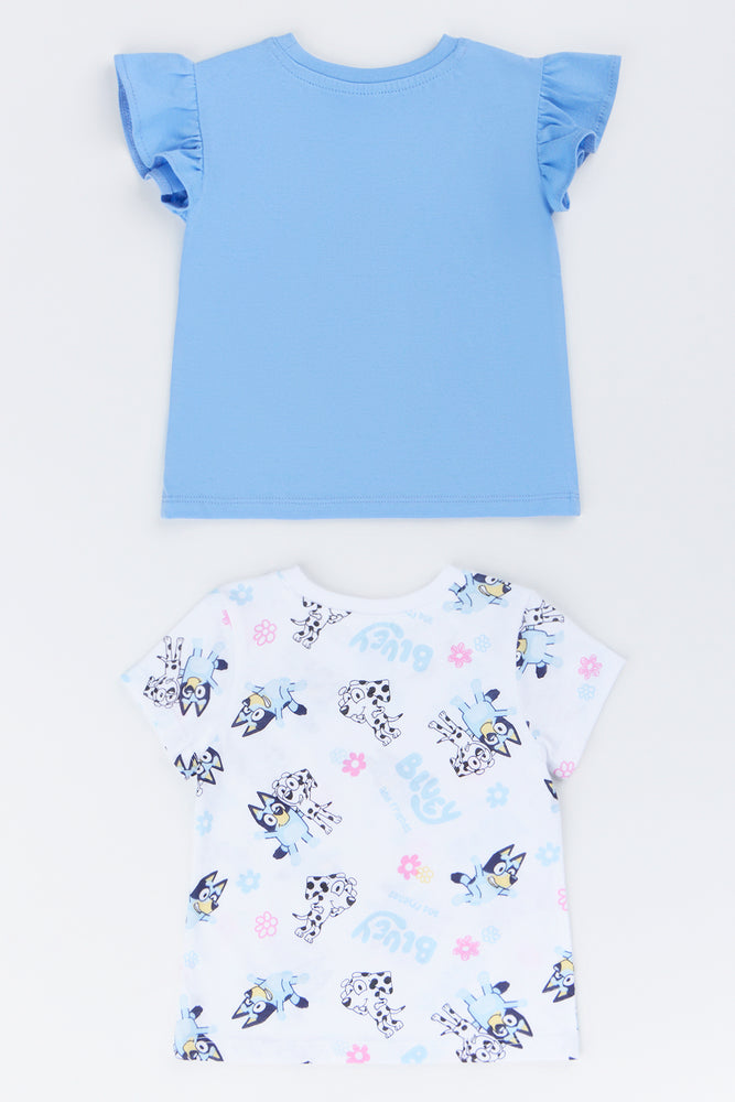 2 Pack Bluey Print T-Shirt (2)