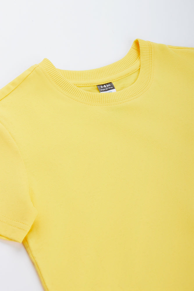 Yellow Short Sleeve T-Shirt (1)
