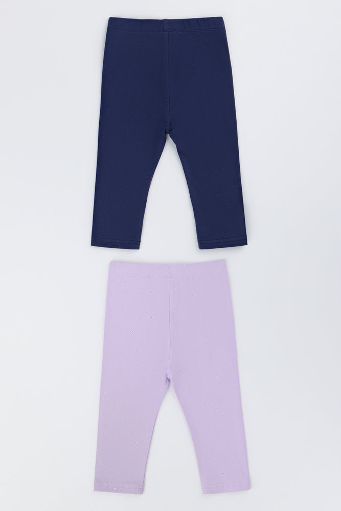 2 Pack Printed Long Leggings (2)
