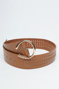 Tan Braided Detail Waist Belt (1)
