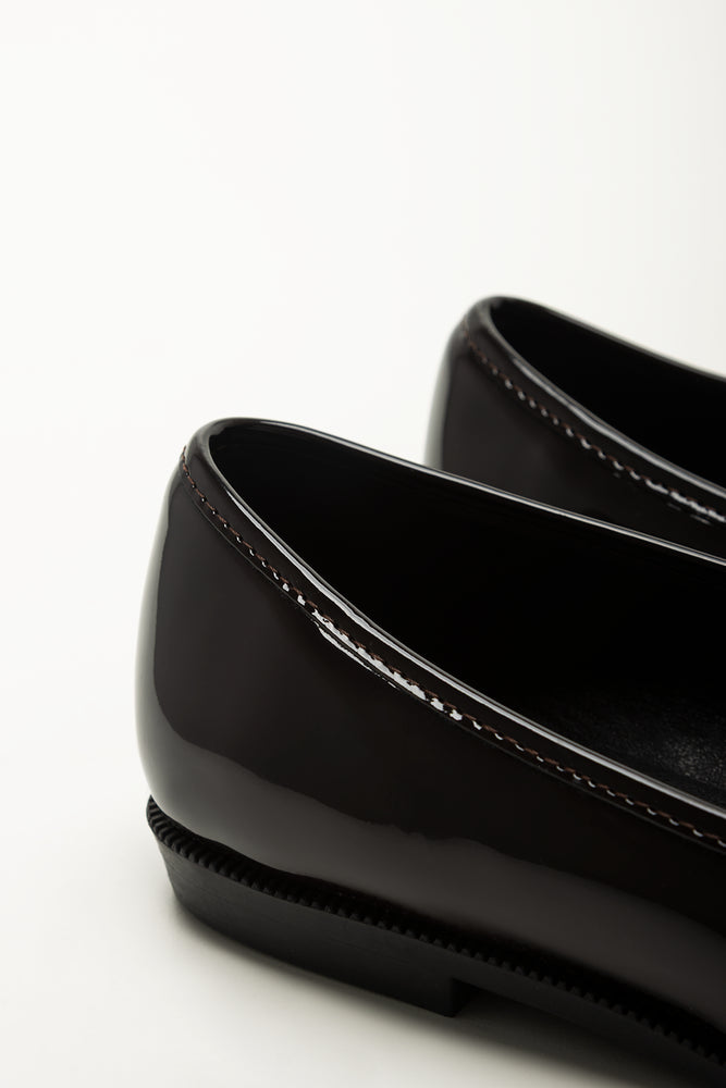 Black Patent Gold Trim Loafers (3)