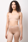 Taupe Knee Length Cycle Shorts