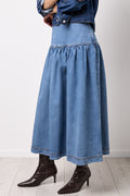 A Line Denim Basque Skirt (1)