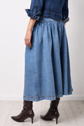 A Line Denim Basque Skirt (2)