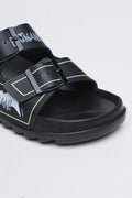 Batman Double Buckle Black Slides (2)